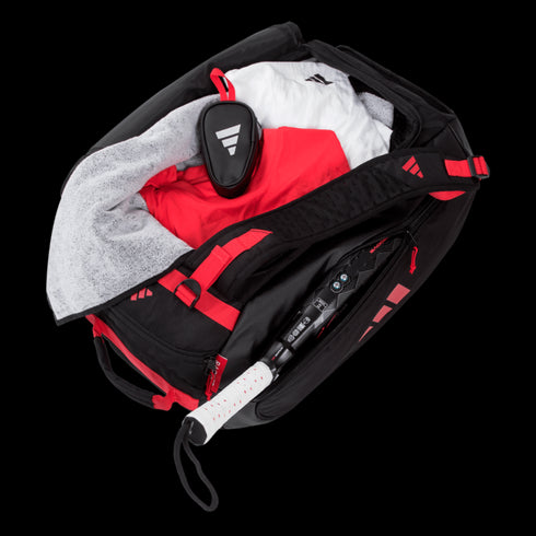 Paletero Adidas Tour Negro/Rojo 3.4 2025
